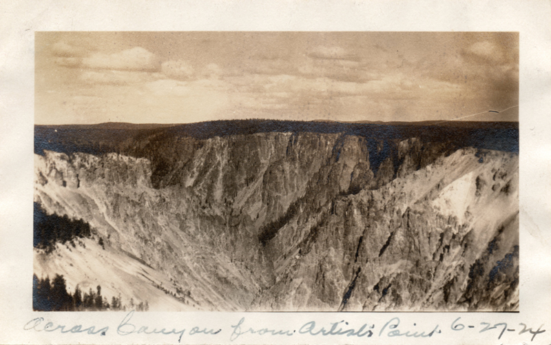 1924o7_Across_Canyon_from_Artists_Point_27Jun1924