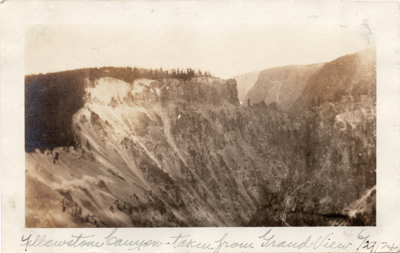 1924p7_Yellowstone_Canyon_taken_from_Grand_View_28Jun1924