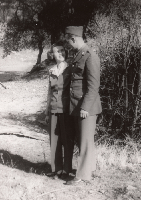 1946c1_Lorna_DeWayne_in_uniform_Paramount_Ranch_Feb_1946