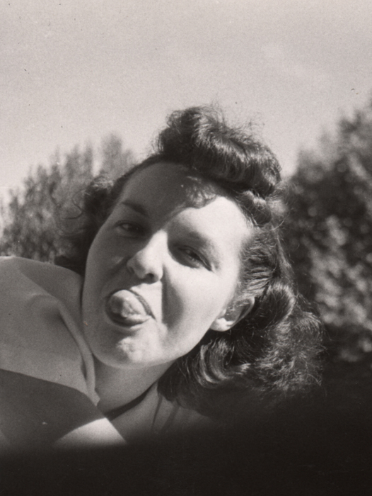 1949m1_Lorna_sticking_out_tongue_July_1949