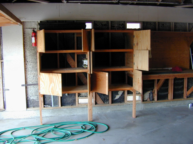 Inside: One side of Garage
